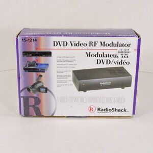New Radio Shack RF Modulator (Vintage VHS or Video Game) To TV CH 3 /4) Working